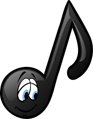 note de musique - divertissement - loisirs - smiley émoticône émoji cartoon clipart illustration - artémotic