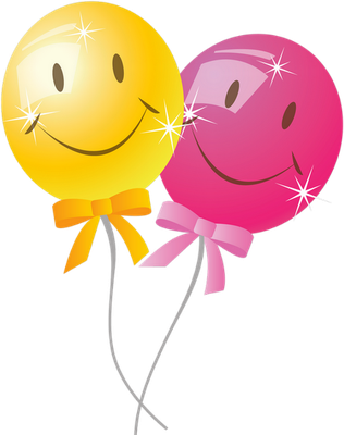 ballon de baudruche - divertissement - loisirs - smiley émoticône émoji cartoon clipart illustration - artémotic