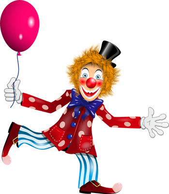 clown - divertissement - loisirs - smiley émoticône émoji cartoon clipart illustration - artémotic