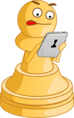 jeu d'échecs - divertissement - loisirs - smiley émoticône émoji cartoon clipart illustration - artémotic