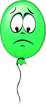 ballon de baudruche - divertissement - loisirs - smiley émoticône émoji cartoon clipart illustration - artémotic
