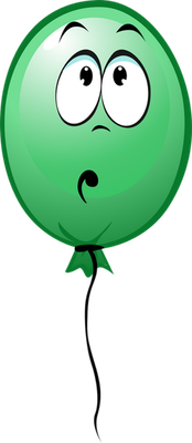 ballon de baudruche - divertissement - loisirs - smiley émoticône émoji cartoon clipart illustration - artémotic