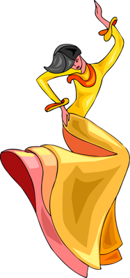 danse - divertissement - loisirs - smiley émoticône émoji cartoon clipart illustration - artémotic