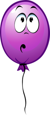 ballon de baudruche - divertissement - loisirs - smiley émoticône émoji cartoon clipart illustration - artémotic