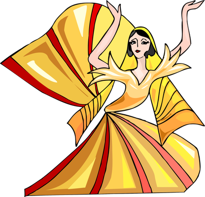 danse - divertissement - loisirs - smiley émoticône émoji cartoon clipart illustration - artémotic