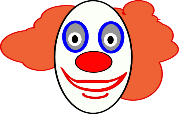 clown - divertissement - loisirs - smiley émoticône émoji cartoon clipart illustration - artémotic