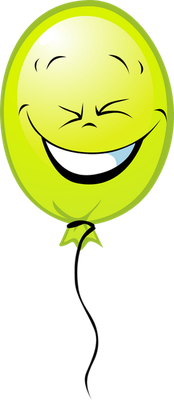ballon de baudruche - divertissement - loisirs - smiley émoticône émoji cartoon clipart illustration - artémotic