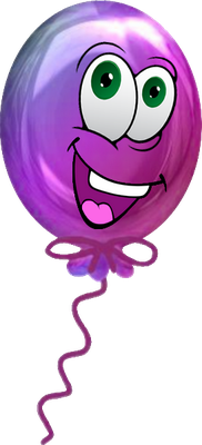 ballon de baudruche - divertissement - loisirs - smiley émoticône émoji cartoon clipart illustration - artémotic