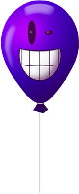 ballon de baudruche - divertissement - loisirs - smiley émoticône émoji cartoon clipart illustration - artémotic