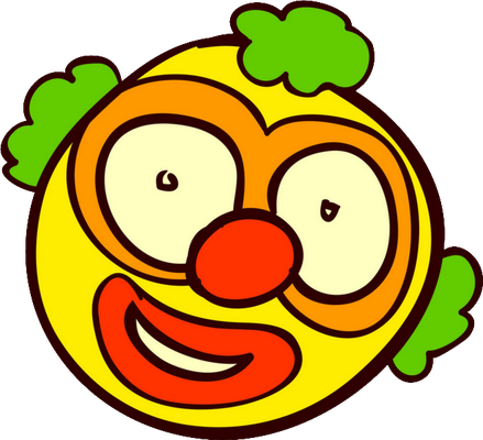 clown - divertissement - loisirs - smiley émoticône émoji cartoon clipart illustration - artémotic