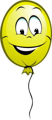 ballon de baudruche - divertissement - loisirs - smiley émoticône émoji cartoon clipart illustration - artémotic
