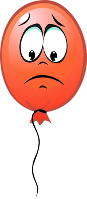 ballon de baudruche - divertissement - loisirs - smiley émoticône émoji cartoon clipart illustration - artémotic