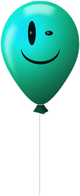 ballon de baudruche - divertissement - loisirs - smiley émoticône émoji cartoon clipart illustration - artémotic