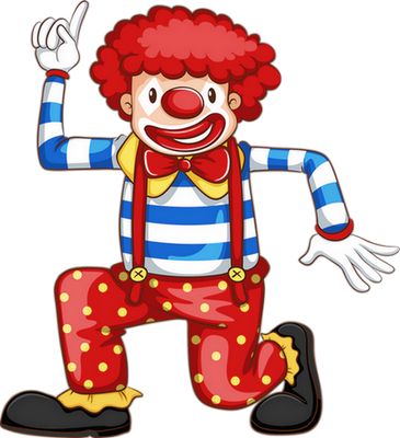 clown - divertissement - loisirs - smiley émoticône émoji cartoon clipart illustration - artémotic