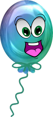 ballon de baudruche - divertissement - loisirs - smiley émoticône émoji cartoon clipart illustration - artémotic