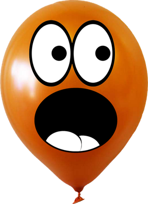 ballon de baudruche - divertissement - loisirs - smiley émoticône émoji cartoon clipart illustration - artémotic