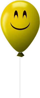 ballon de baudruche - divertissement - loisirs - smiley émoticône émoji cartoon clipart illustration - artémotic