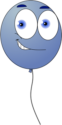 ballon de baudruche - divertissement - loisirs - smiley émoticône émoji cartoon clipart illustration - artémotic