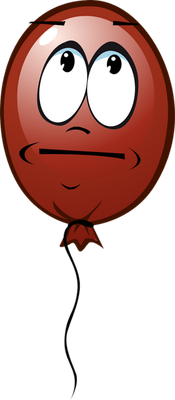 ballon de baudruche - divertissement - loisirs - smiley émoticône émoji cartoon clipart illustration - artémotic