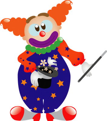 clown - divertissement - loisirs - smiley émoticône émoji cartoon clipart illustration - artémotic
