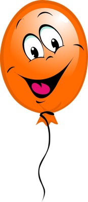 ballon de baudruche - divertissement - loisirs - smiley émoticône émoji cartoon clipart illustration - artémotic