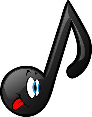 note de musique - divertissement - loisirs - smiley émoticône émoji cartoon clipart illustration - artémotic