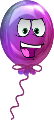 ballon de baudruche - divertissement - loisirs - smiley émoticône émoji cartoon clipart illustration - artémotic