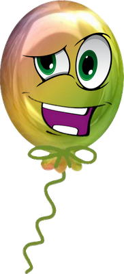 ballon de baudruche - divertissement - loisirs - smiley émoticône émoji cartoon clipart illustration - artémotic