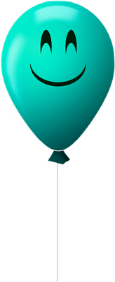 ballon de baudruche - divertissement - loisirs - smiley émoticône émoji cartoon clipart illustration - artémotic