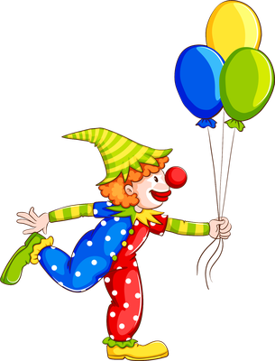 clown - divertissement - loisirs - smiley émoticône émoji cartoon clipart illustration - artémotic