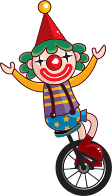 clown - divertissement - loisirs - smiley émoticône émoji cartoon clipart illustration - artémotic