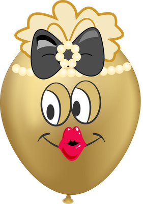 ballon de baudruche - divertissement - loisirs - smiley émoticône émoji cartoon clipart illustration - artémotic