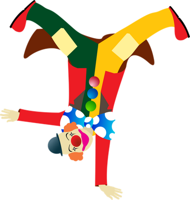 clown - divertissement - loisirs - smiley émoticône émoji cartoon clipart illustration - artémotic