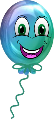 ballon de baudruche - divertissement - loisirs - smiley émoticône émoji cartoon clipart illustration - artémotic