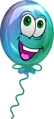 ballon de baudruche - divertissement - loisirs - smiley émoticône émoji cartoon clipart illustration - artémotic