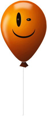 ballon de baudruche - divertissement - loisirs - smiley émoticône émoji cartoon clipart illustration - artémotic