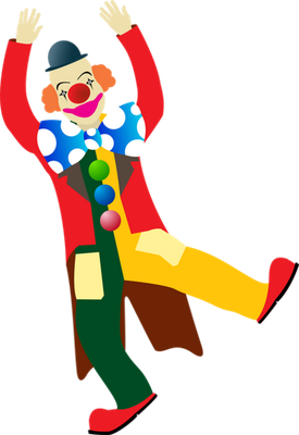 clown - divertissement - loisirs - smiley émoticône émoji cartoon clipart illustration - artémotic