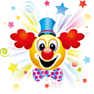 clown - divertissement - loisirs - smiley émoticône émoji cartoon clipart illustration - artémotic
