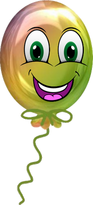 ballon de baudruche - divertissement - loisirs - smiley émoticône émoji cartoon clipart illustration - artémotic