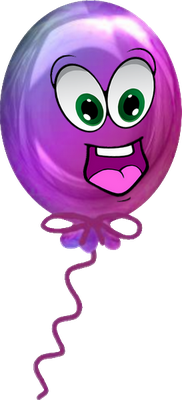 ballon de baudruche - divertissement - loisirs - smiley émoticône émoji cartoon clipart illustration - artémotic