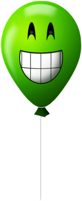 ballon de baudruche - divertissement - loisirs - smiley émoticône émoji cartoon clipart illustration - artémotic