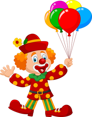 clown - divertissement - loisirs - smiley émoticône émoji cartoon clipart illustration - artémotic