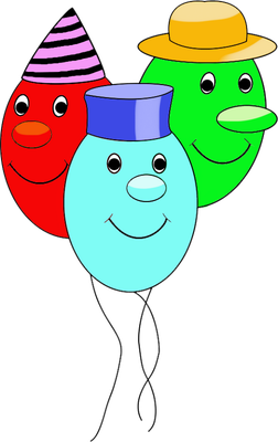 ballon de baudruche - divertissement - loisirs - smiley émoticône émoji cartoon clipart illustration - artémotic