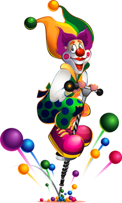 clown - divertissement - loisirs - smiley émoticône émoji cartoon clipart illustration - artémotic