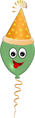 ballon de baudruche - divertissement - loisirs - smiley émoticône émoji cartoon clipart illustration - artémotic