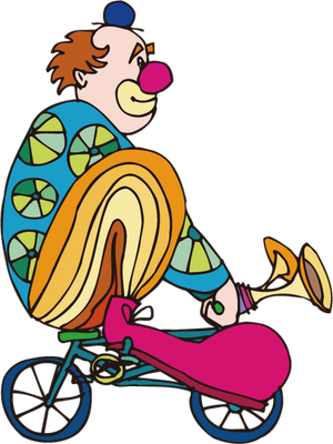 clown - divertissement - loisirs - smiley émoticône émoji cartoon clipart illustration - artémotic