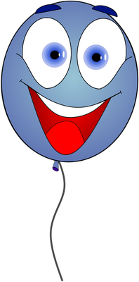 ballon de baudruche - divertissement - loisirs - smiley émoticône émoji cartoon clipart illustration - artémotic