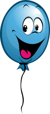 ballon de baudruche - divertissement - loisirs - smiley émoticône émoji cartoon clipart illustration - artémotic