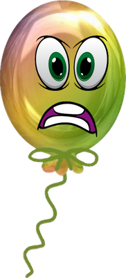 ballon de baudruche - divertissement - loisirs - smiley émoticône émoji cartoon clipart illustration - artémotic