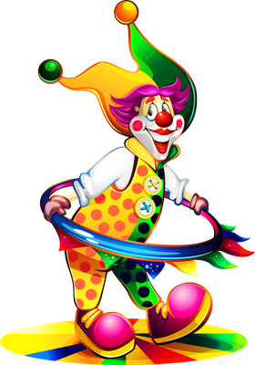 clown - divertissement - loisirs - smiley émoticône émoji cartoon clipart illustration - artémotic